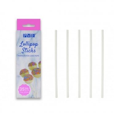 Lollipop Sticks Perfect For Cake Pops - 6.3" - Pack Of 35