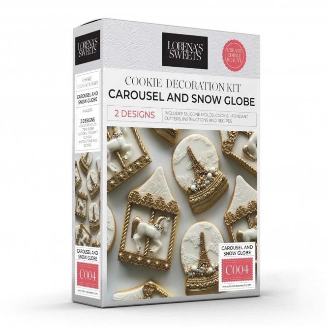 Lorena's Sweets Carousel and Snow Globe Cookie Decoration Kit