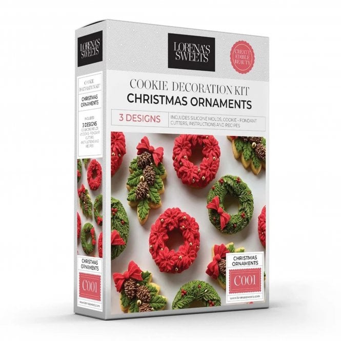 Lorena's Sweets Christmas Ornaments Cookie Decoration Kit