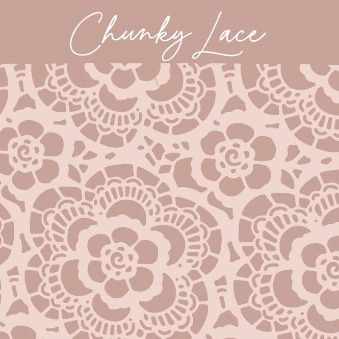 Louise & Co Cookies Chunky Lace Embossing Parchment Sheets - Pack of 6