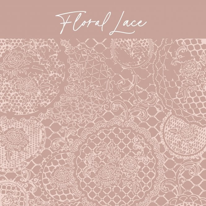 Louise & Co Cookies Floral Lace Embossing Parchment Sheets - Pack of 6
