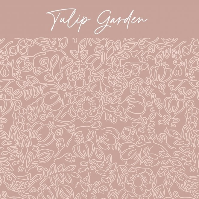 Louise & Co Cookies Tulip Garden Embossing Parchment Sheets - Pack of 6