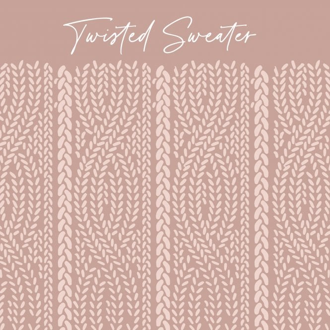 Louise & Co Cookies Twisted Sweater Embossing Parchment Sheets - Pack of 6