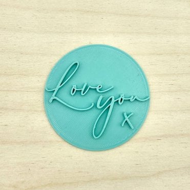 Love You x Style 1 - Valentine's Day Embosser Stamp
