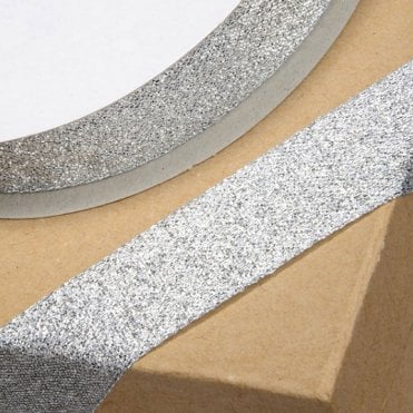 Lurex Ribbon Metallic Silver - 25mm x 25M