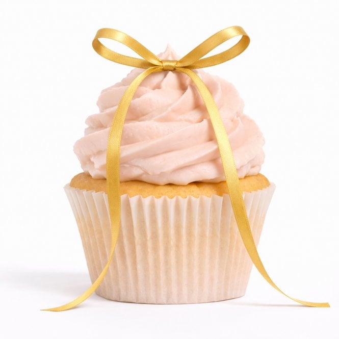 Lux Ribbon Pale Gold 6mm Satin Ribbon Bows - Pack of 10