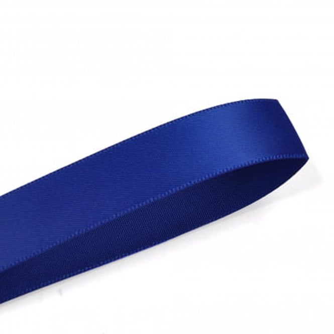 Lux Ribbon Cobalt Double-Faced Satin Ribbon - 15mm