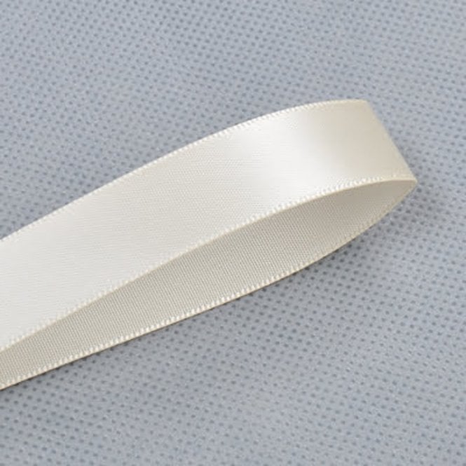 Lux Ribbon Cream Double-Faced Satin Ribbon - 15mm