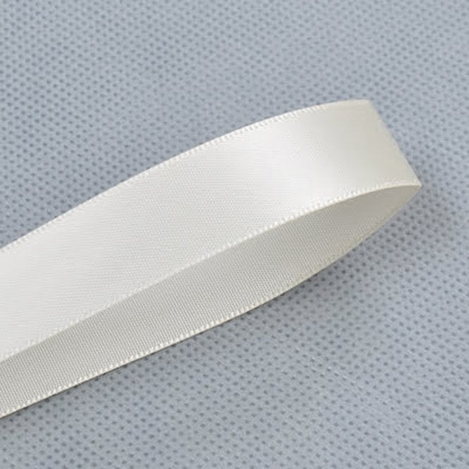 Lux Ribbon Ivory Double-Faced Satin Ribbon - 25mm