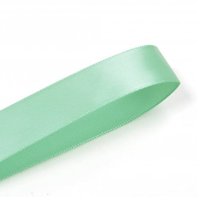 Lux Ribbon Mint Double-Faced Satin Ribbon - 15mm