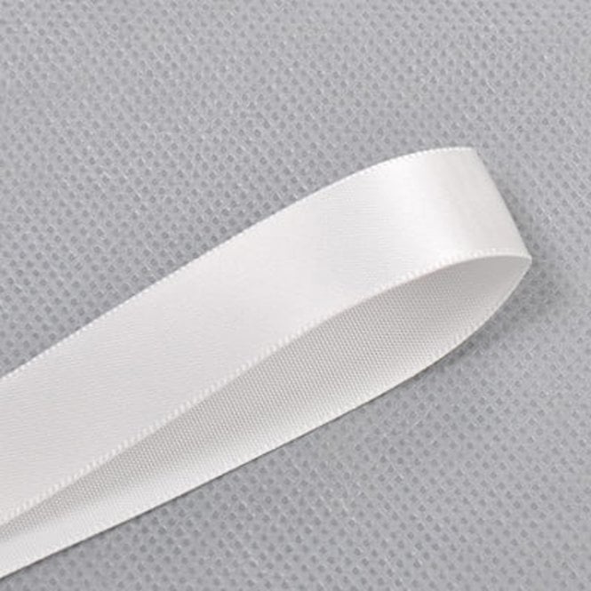Lux Ribbon Off White Double-Faced Satin Ribbon - 25mm