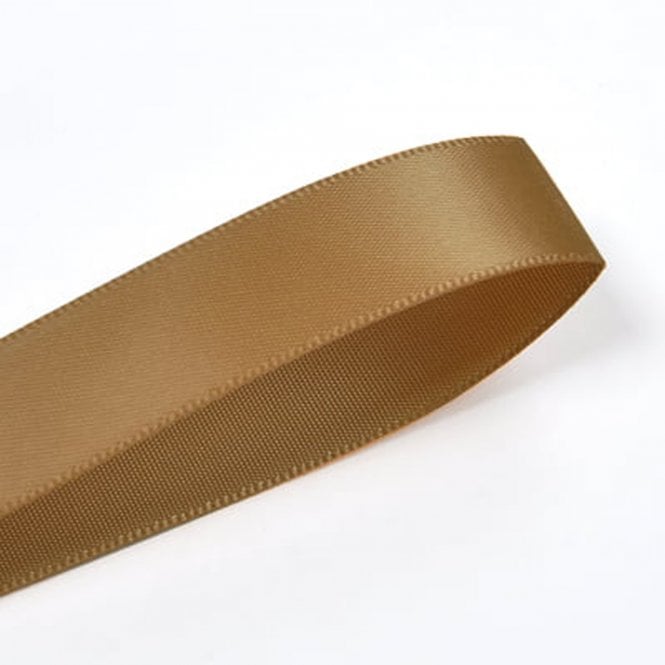 Lux Ribbon Pale Gold Double-Faced Satin Ribbon - 10mm