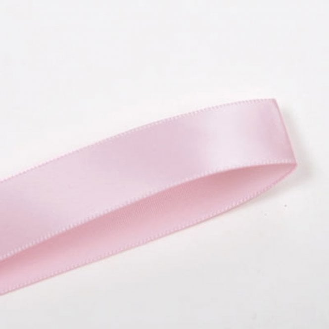 Lux Ribbon Pearl Pink Double-Faced Satin Ribbon - 15mm