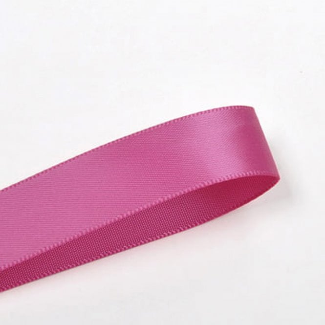 Lux Ribbon Raspberry Rose Double-Faced Satin Ribbon - 15mm