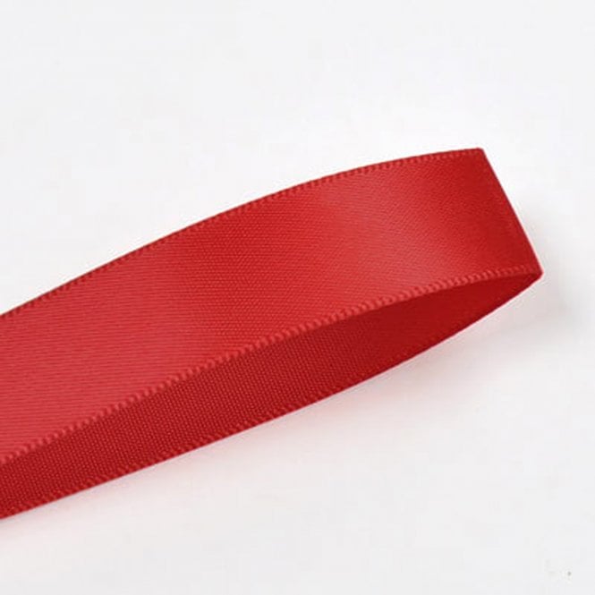 Lux Ribbon Red Double-Faced Satin Ribbon - 25mm