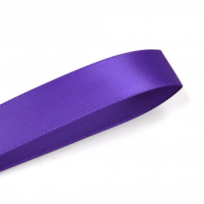 Lux Ribbon Regal Purple Double-Faced Satin Ribbon - 15mm