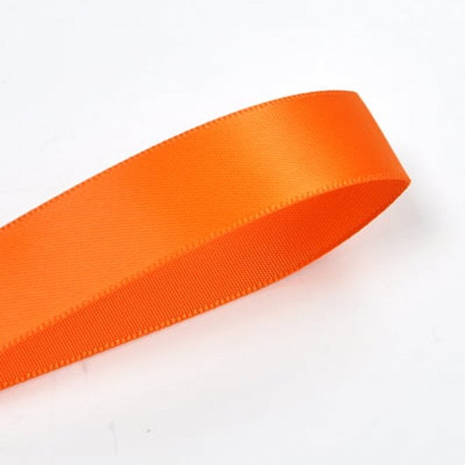 Lux Ribbon Russet Orange Double-Faced Satin Ribbon - 10mm