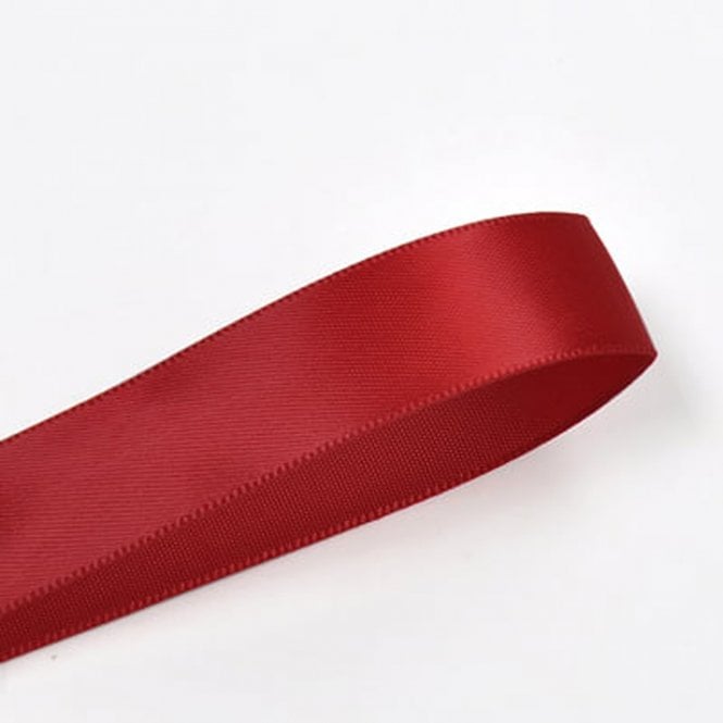 Lux Ribbon Scarlet Double-Faced Satin Ribbon - 10mm