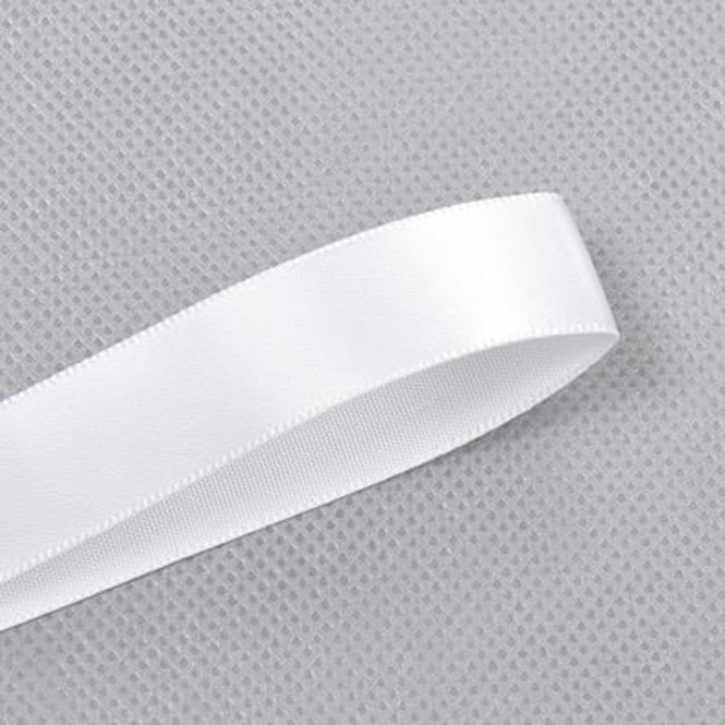 Lux Ribbon White Double-Faced Satin Ribbon - 25mm