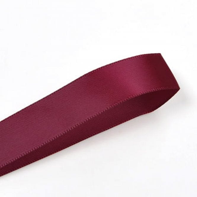 Lux Ribbon Wine Double-Faced Satin Ribbon - 10mm