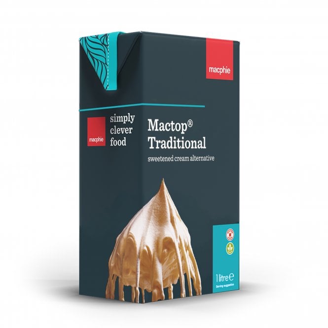 Macphie Mactop® Traditional Fresh Cream - 12 x 1Litre (12 Units per Case)