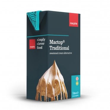 Mactop® Traditional Fresh Cream 1 Litre - Pipes 75 - 90 cupcakes 