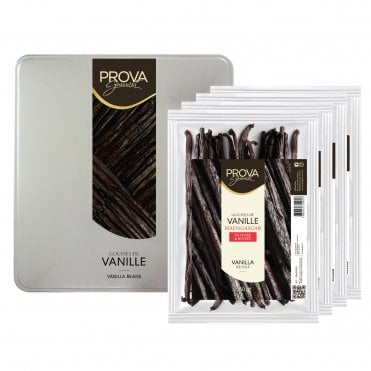 Madagascar Bourbon Vanilla Beans - 1kg Metal Box (4 × 250g)