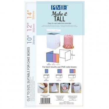 Make It Tall Cake Box Extender (FOR 10, 12, 14 INCH BOX)