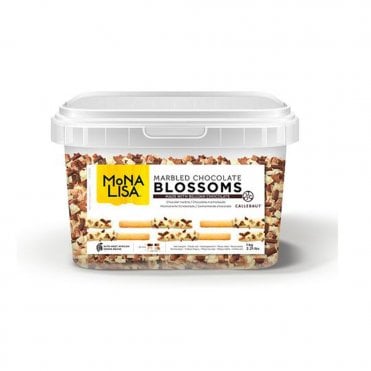 Marbled Chocolate Blossoms Made With Belgian Chocolate - 1kg Best Before: 29/10/2025