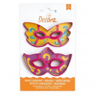 Mask Cookie/Fondant Cutter - Set of 2
