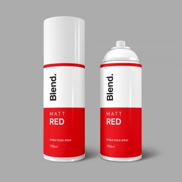 Matt Red Optimum Edible Food Colouring Spray 100ml 