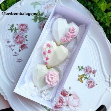 Medium Geometric Heart - 4 Cavity - Special Chocolate Mould