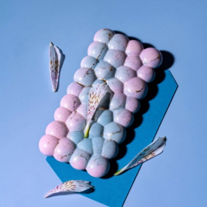 Implast Bubbles Bar Polycarbonate Chocolate Mould - 275 x 175 x 25mm - 3 Cavity
