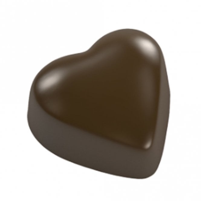 Implast Classic Heart Polycarbonate Chocolate Mould - 275 x 175 x 25mm - 28 Cavity