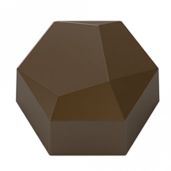 Implast Geometric Hexagon Polycarbonate Chocolate Mould - 275 x 175 x 25mm - 28 Cavity