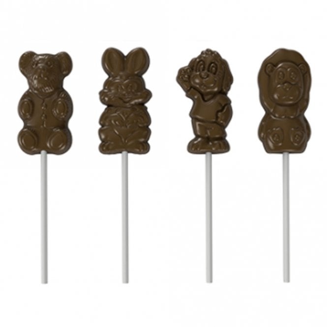 Implast Wild Animals Pop Polycarbonate Chocolate Mould - 8 Cavities (275 x 175 x 25mm)