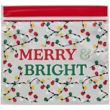 Merry & Bright Resealable Treat Bags x 20