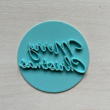 Merry Christmas - Christmas Fondant Embossing Stamp - Style 3