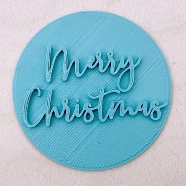 Merry Christmas - Style 2 - Christmas Embosser Stamp
