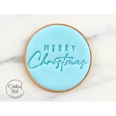 Merry Christmas Style 4 - Christmas Embosser Stamp