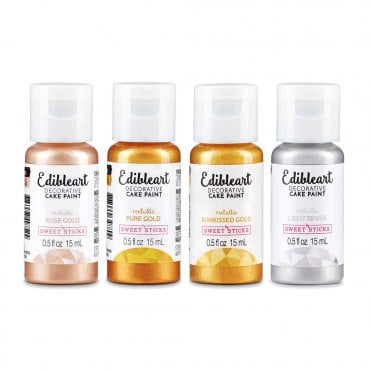 Metallic - Edible Art Decorative Paint 15ml - Best Before - Check Description