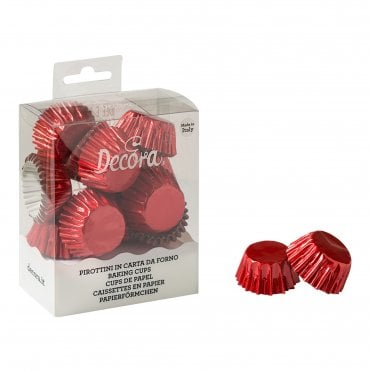 Metallic Red Baking Cups - Pack of 180