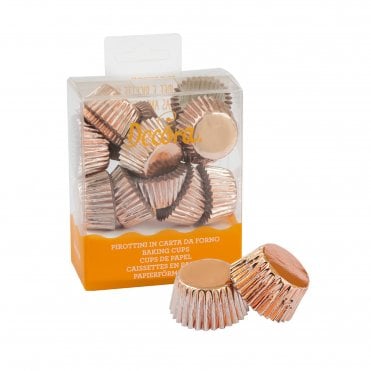Metallic Rose Gold Mini Baking Cupcake Cases - Pack Of 180