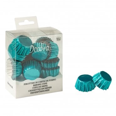Metallic Teal Baking Cups - Pack of 180