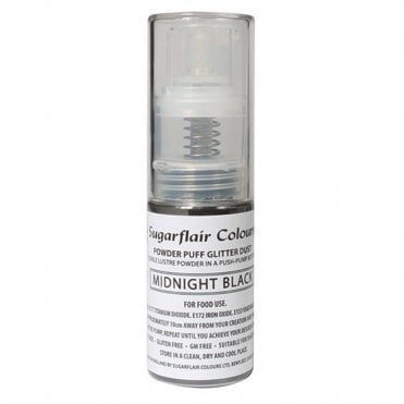 Midnight Black - Edible Lustre Powder Spray 10g