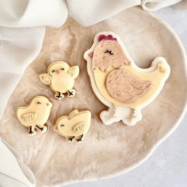 Mini Baby Chick Stamp & Cutter Set - 3 Piece