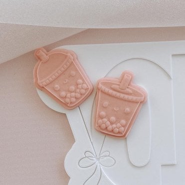 Mini Bubble Tea Stamp & Cutter Set - 2 Piece