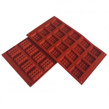 Mini Chocolate Bar Silicone Mould - 20 Cavity
