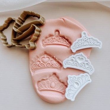 Mini Crown Debosser & Cutter Set - 3 Piece