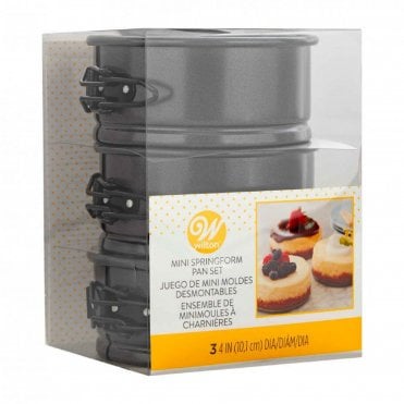 Mini Springform Pan Set Of 3 - 4" Pans